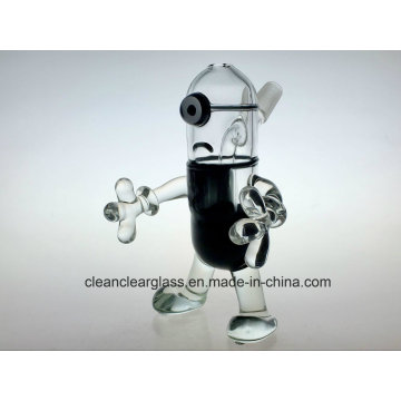 Wholesale New Design Minions Glass Water Pipe Oil Rig with Slitted Perc Diffusor